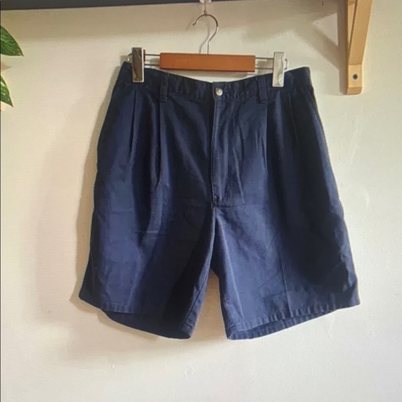 Classic Navy Blue Men's Shorts - Picture 1 of 3